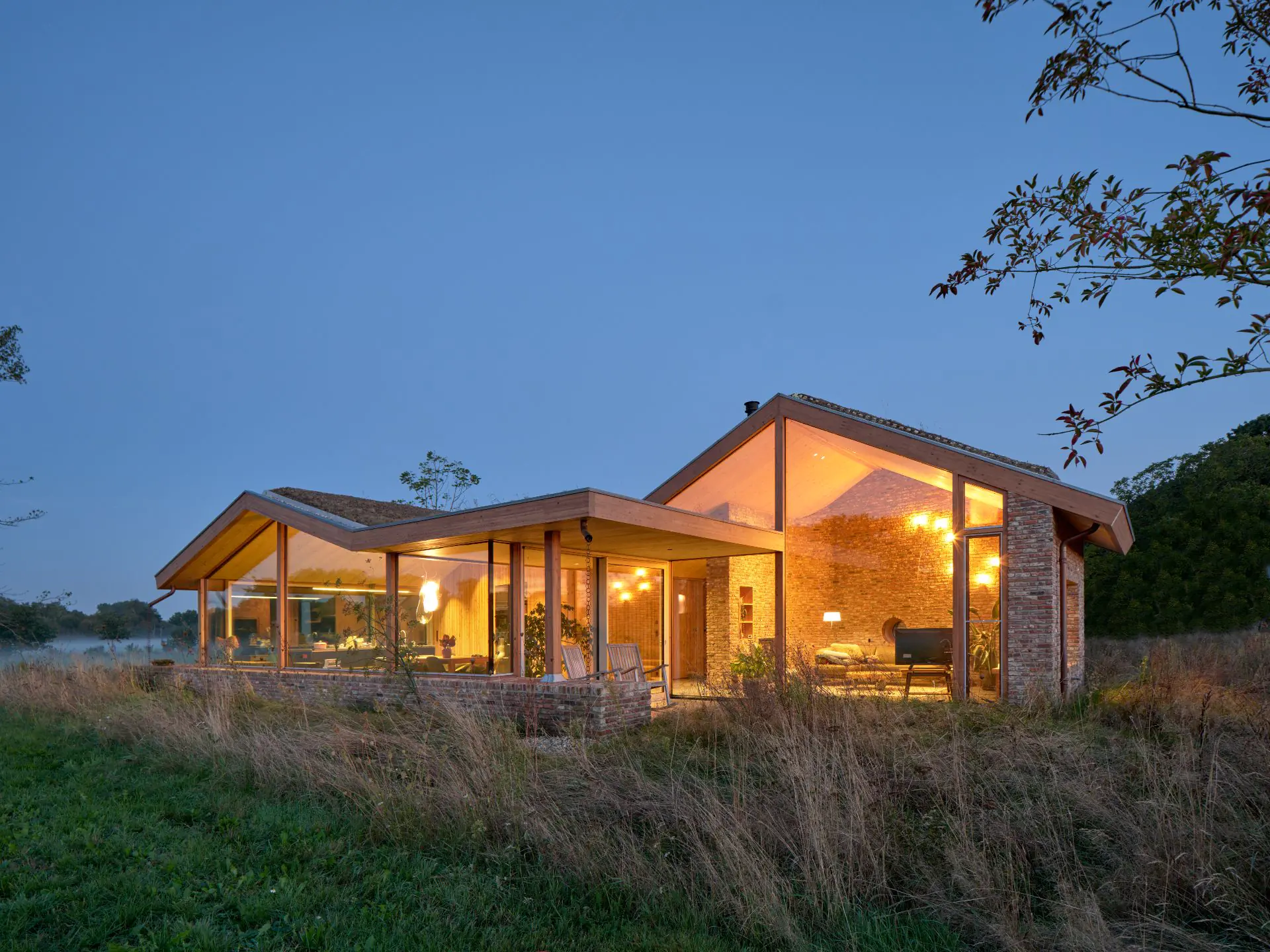 Woning in de weilanden
